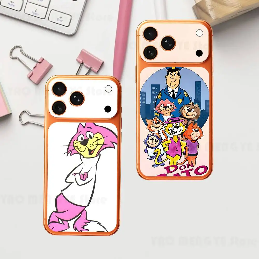 

Top Cat Cartoon For IPhone 17 Pro ProMax Full Back Cover Decal Wrap Skin Rear Protective Sticker Film