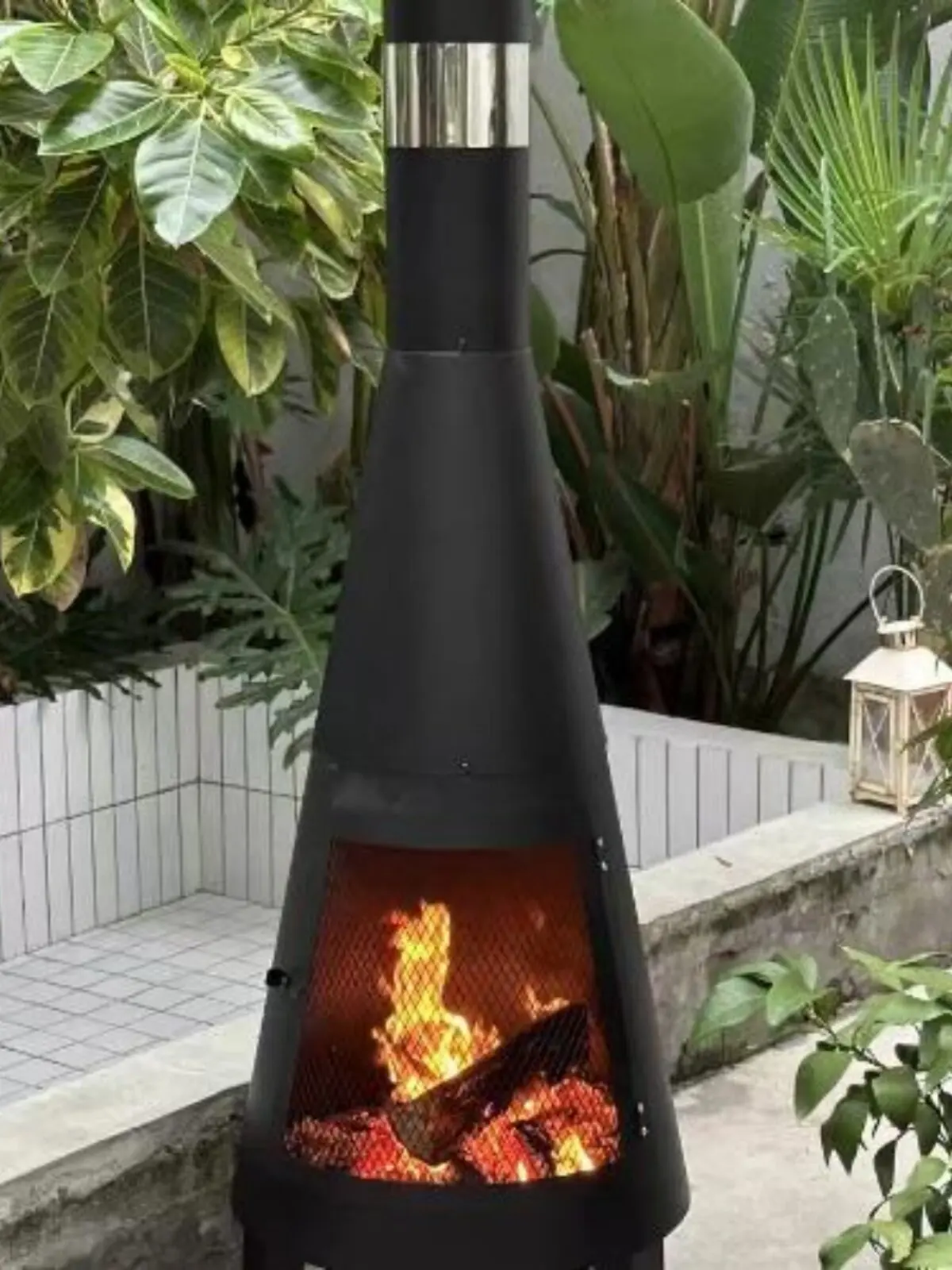 Spot Cross-Border European Style Outdoor Firewood Heating Stove for Villa Garden Bonfire Barbecue with Roasting Net