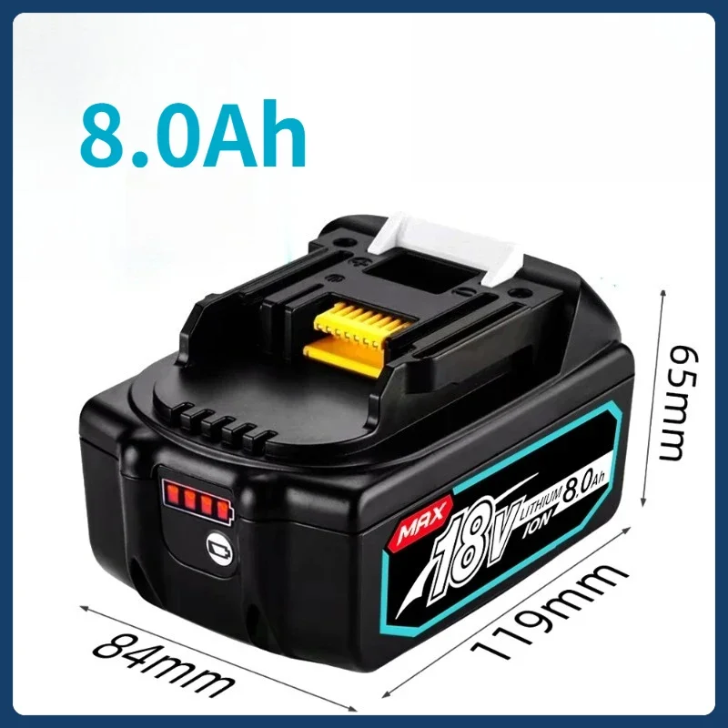 بطارية ليثيوم أيون 18 فولت مؤشر Avec De Batterie Pour Remplacer La Batterie D'outil Électrique Makita BL1850 BL1860 Prise Ue