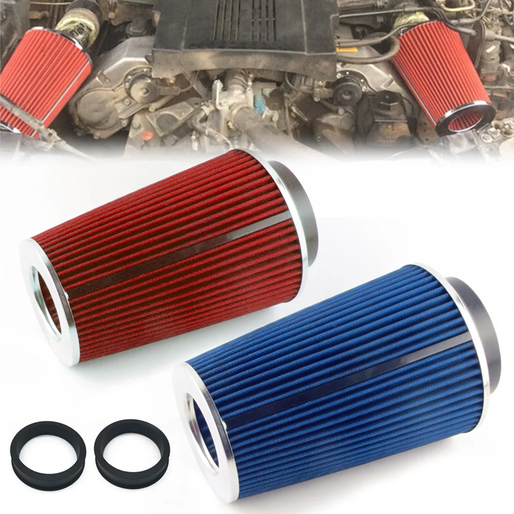 Car Air Filter 76mm Intake Filters 3inch Universal High Performance Car Air purifier High Flow Washable for Cold Air Intake