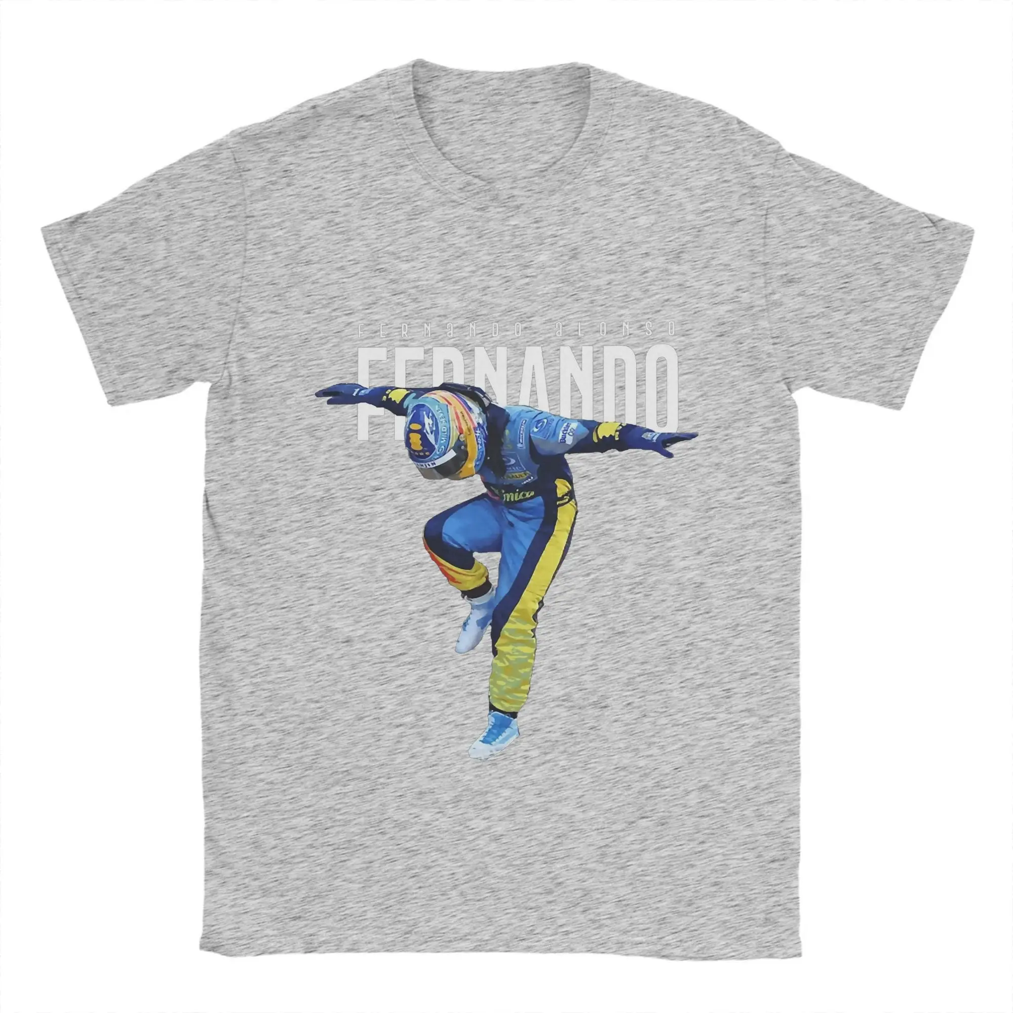 Fernando Alonso T Shirt Beach Dance Cotton T Shirts for Men's Trending Tshirt Short-Sleeve Vintage Clothing