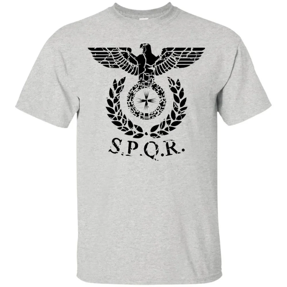 Roman Eagle Spqr Distressed Empire Rome Standard Banner Legion Army  Casual Printing Harajuku Rick Tee Customize T-Shirts