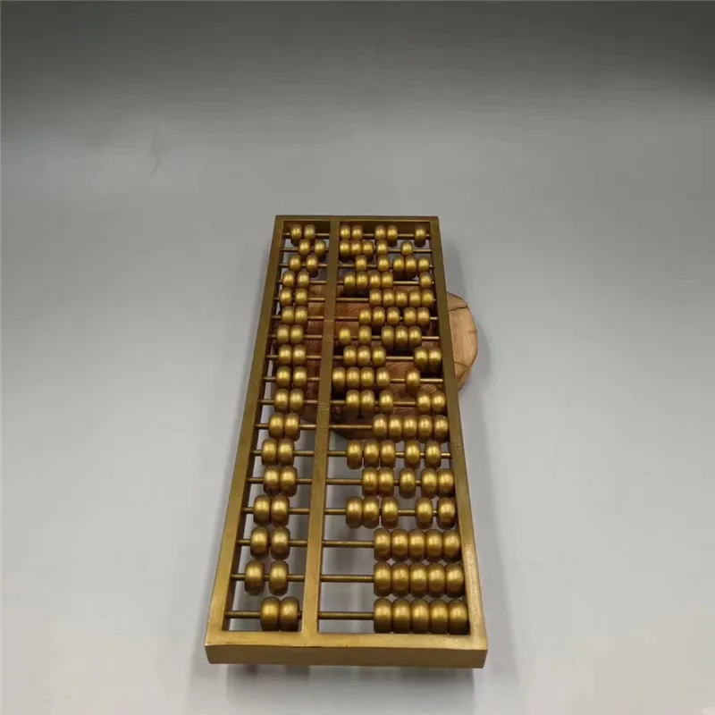 Brass Thirteen-Segment Abacus Ornament