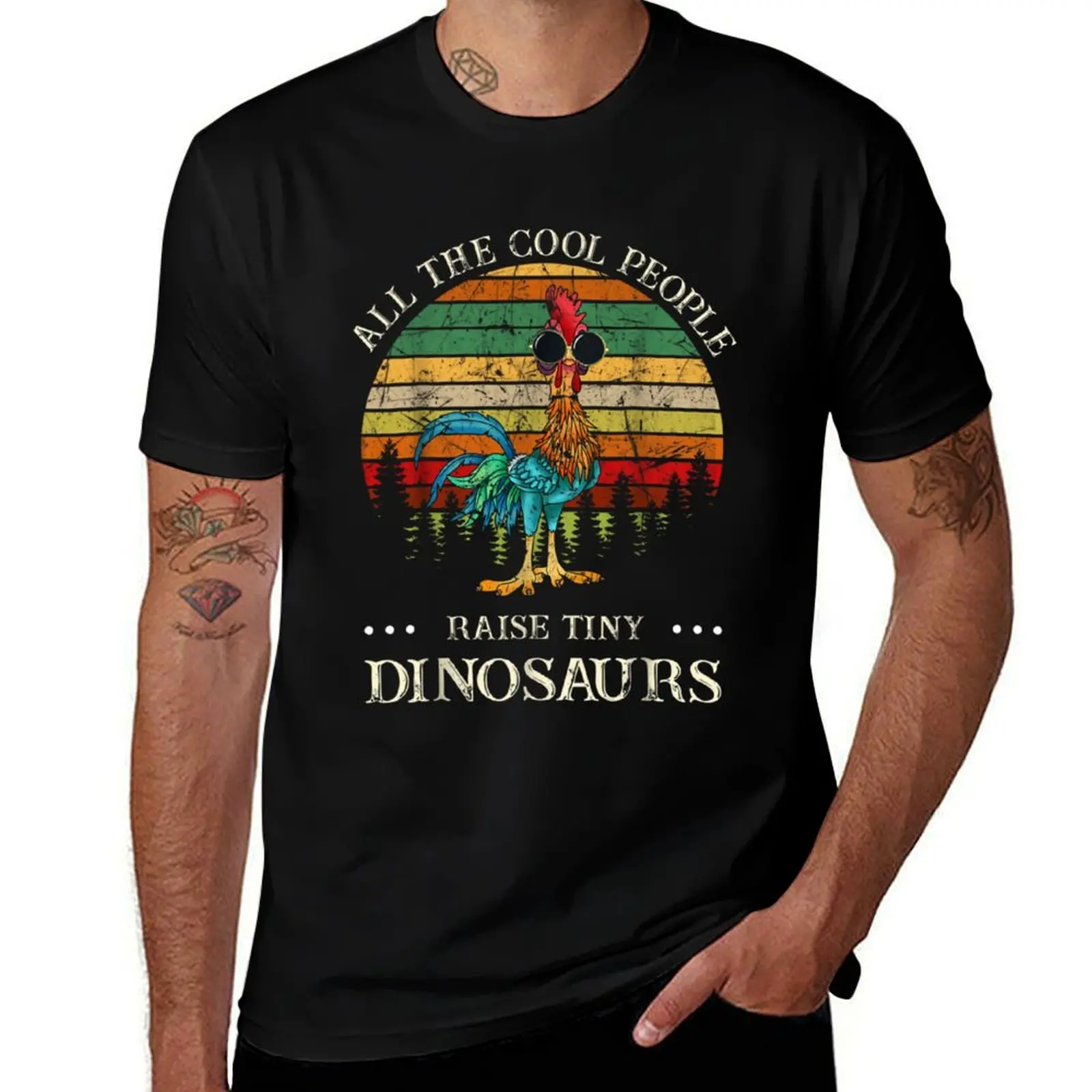 

All The Cool People Raise Tiny Dinosaurs T-Shirt anime tshirt funny t shirts man t shirts cotton 100% T-Shirt