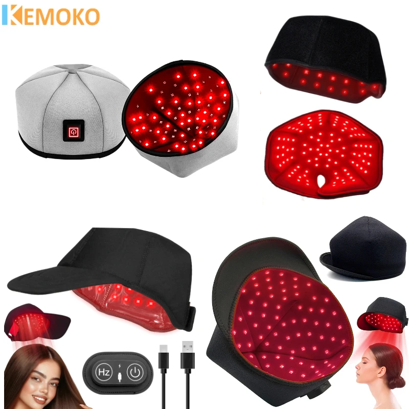

Red Light Therapy For Hair Fast Growth Cap Laser 660nm 830nm Red Near Infrared Hair For Hair Loss Treatment Scalp Health Care