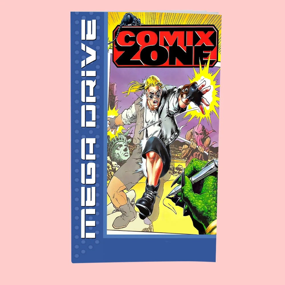 Comix Zone EUR PAL Version Game Card Box Manual For 16 bit Sega MD MegaDrive Genesis Consoles