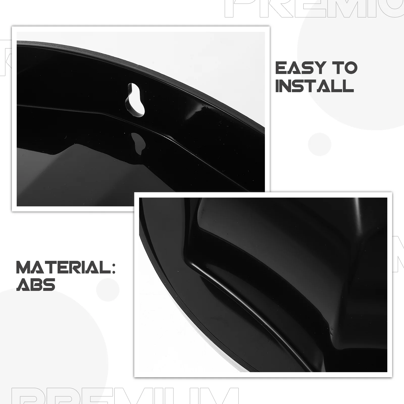 Campanello per telecamera Copertura antipioggia Telecamere esterne Paralume di sicurezza Cancello in ABS nero esterno