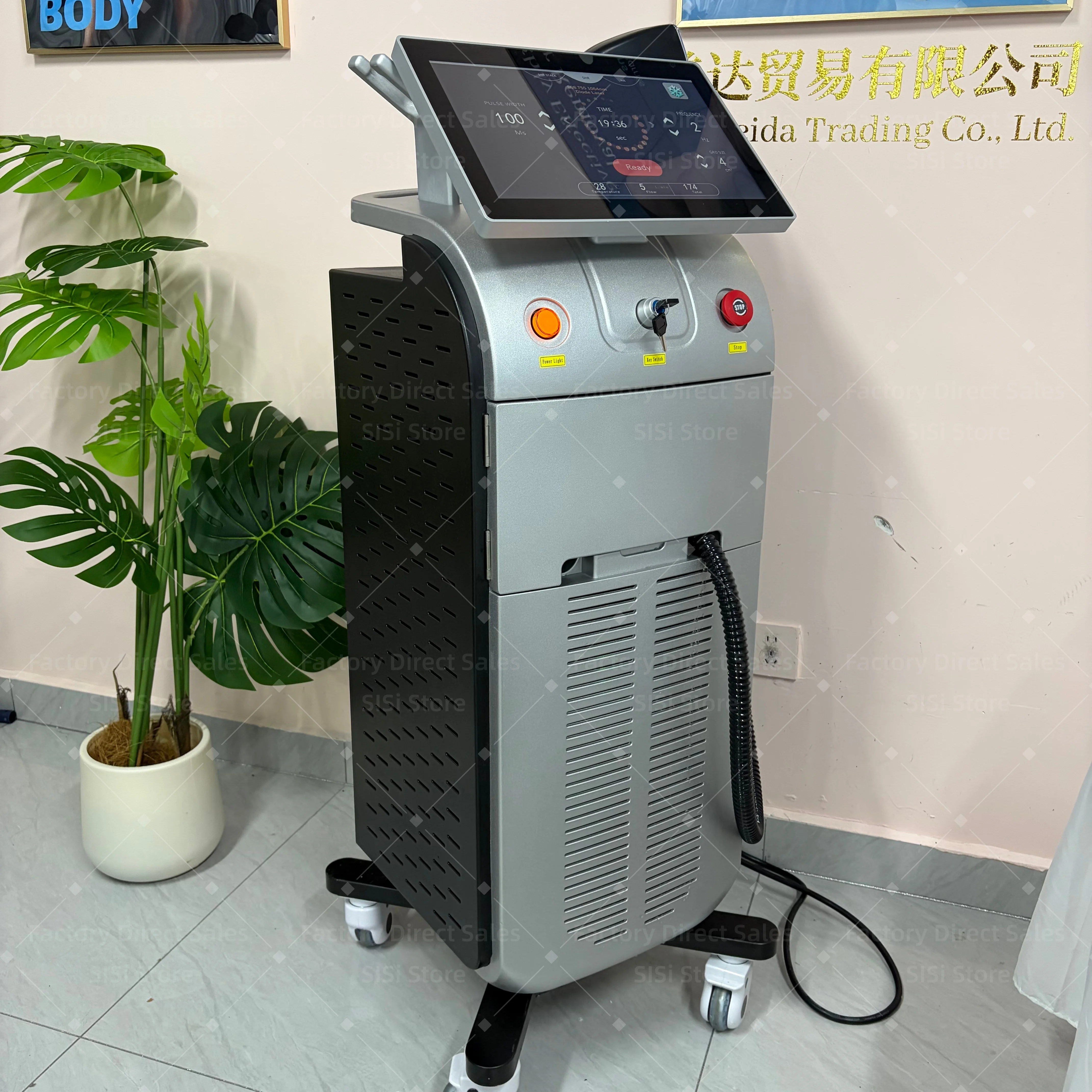 Professional Ice Titanium 808nm Diode Laser Hair Removal Machine with Triple Wavelengths for Painless Permanent Depilation