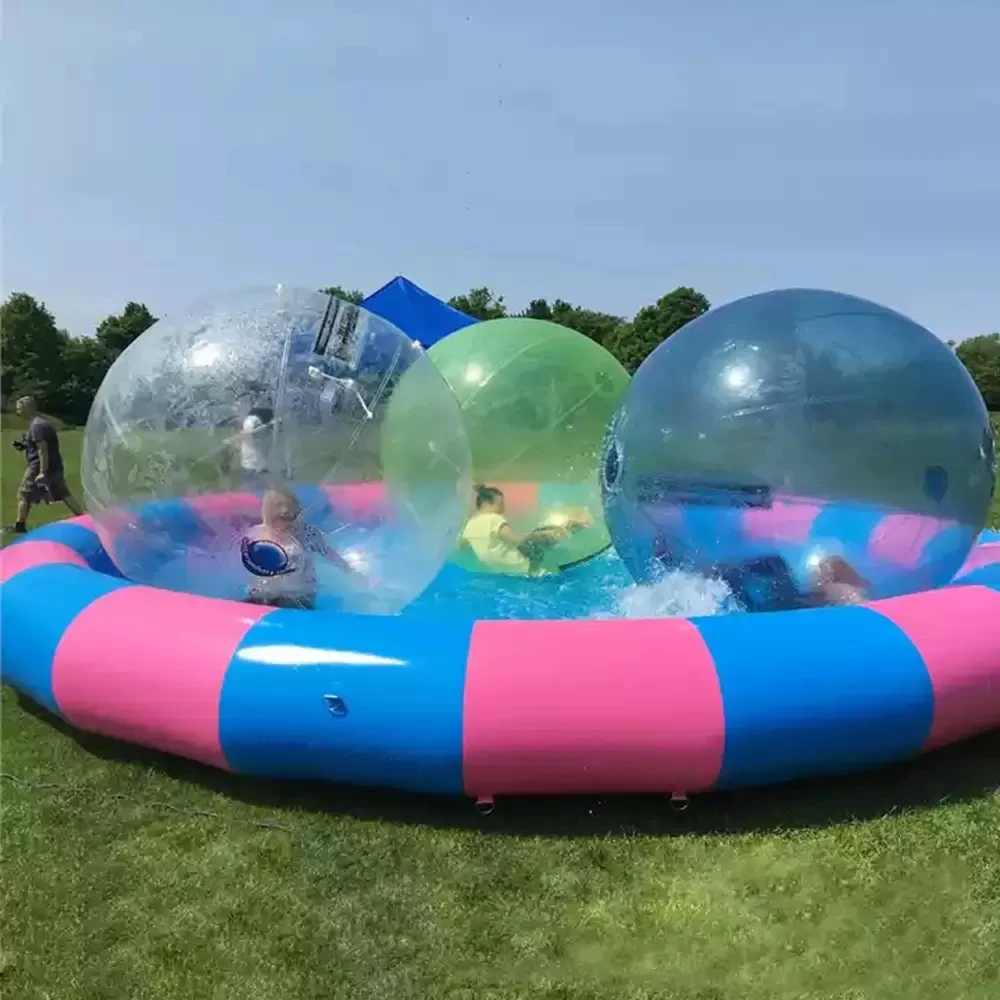 Round Large Colorful Inflatable Swimming Pool for Summer Water Walking Balls Fishing Zorb Balls Games