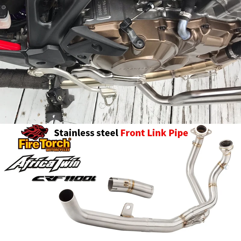 

Полная выхлопная система Crf 1100, слипоны для Honda Crf1100 Crf1100L Africa Twin Exhausts 2020 2021 2022, передняя выхлопная средняя труба