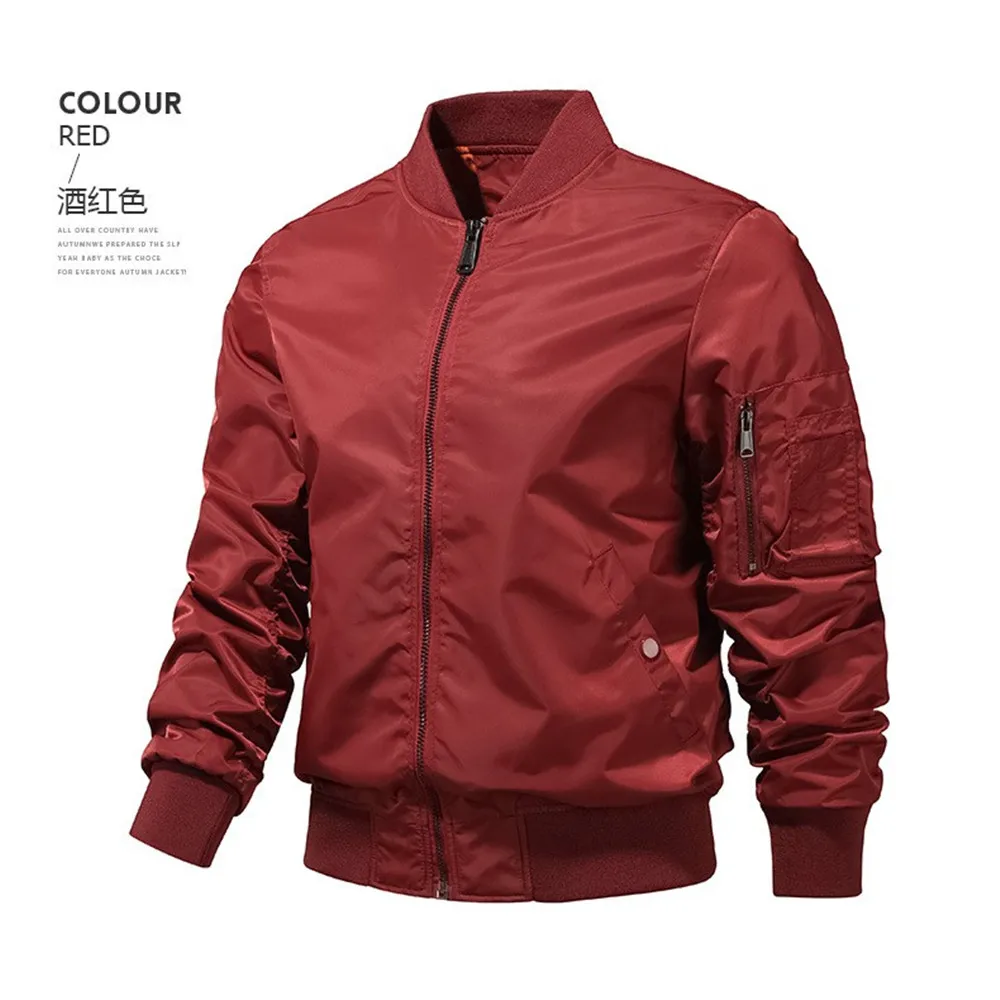 New Spring Autumn Fashion Men Jacket Bomber Jackets Business Casual Streetwear Male Coats Simple Windbreaker British Style Coat