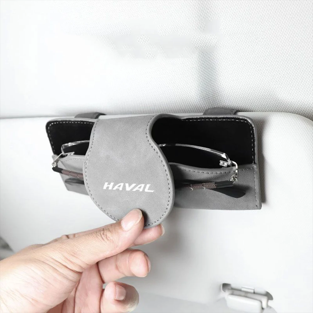 

For Great Wall Haval H9 2rd 2024 2025 Suede Car mounted glasses case glasses clip decoration storage modification Accessories