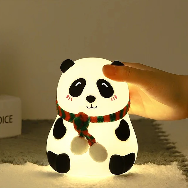 

Children Toy Cute Animal Silicone Nursery Night Light smart touch control night light bedside lamp silicone night light for kids