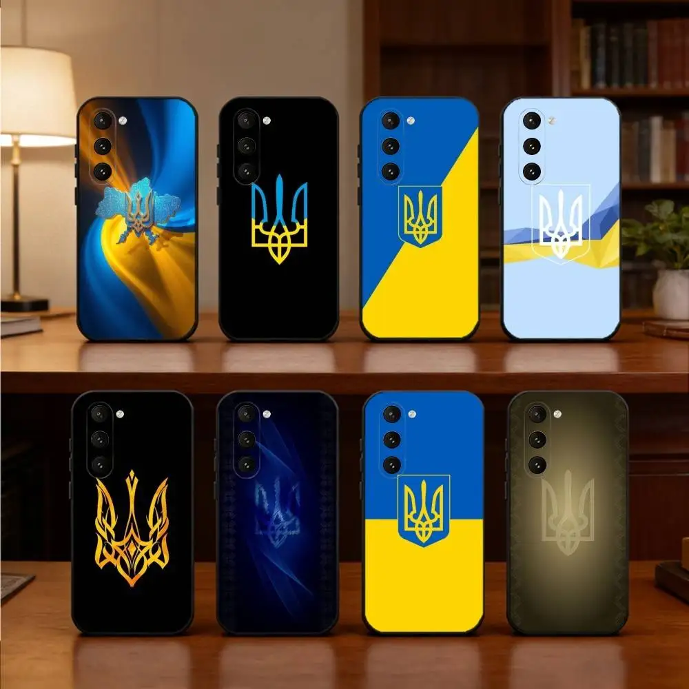 

Ukraine Flag Ukrainian Phone Case For Samsung Galaxy A73,A21s,A22,A31,A52,A53,A71,A41Soft Black Shell
