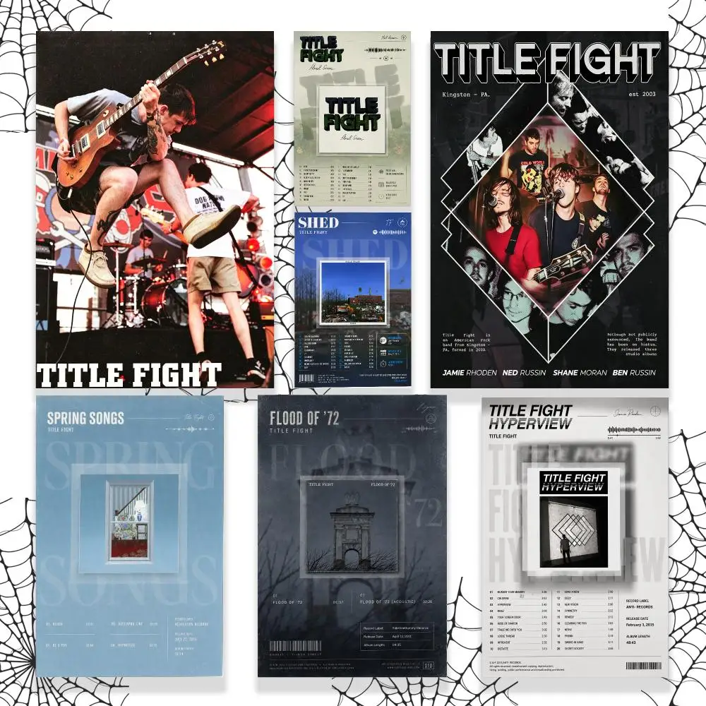 Alternative Rock Title Fight Official Graphic Wall Art Poster HD Waterproof PP Paper Print Bedroom Living Room Office Decor Gift