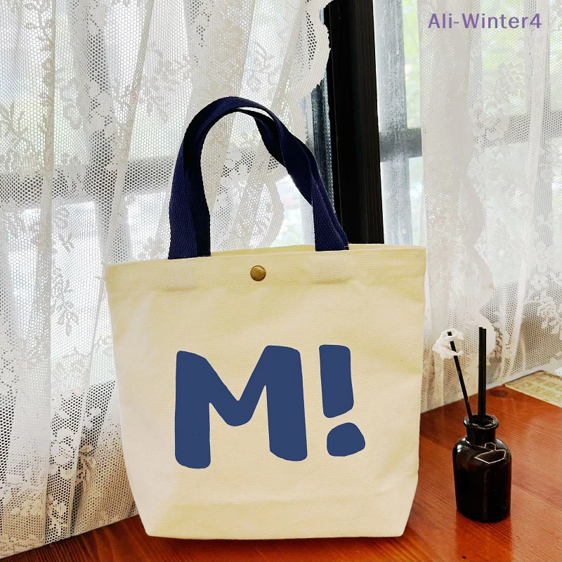 Winter4Canvas Bag Women's Small Cloth Bag Work Bag Korean Version Tote Bag Commuting Cloth Bag Bag Bento Bag