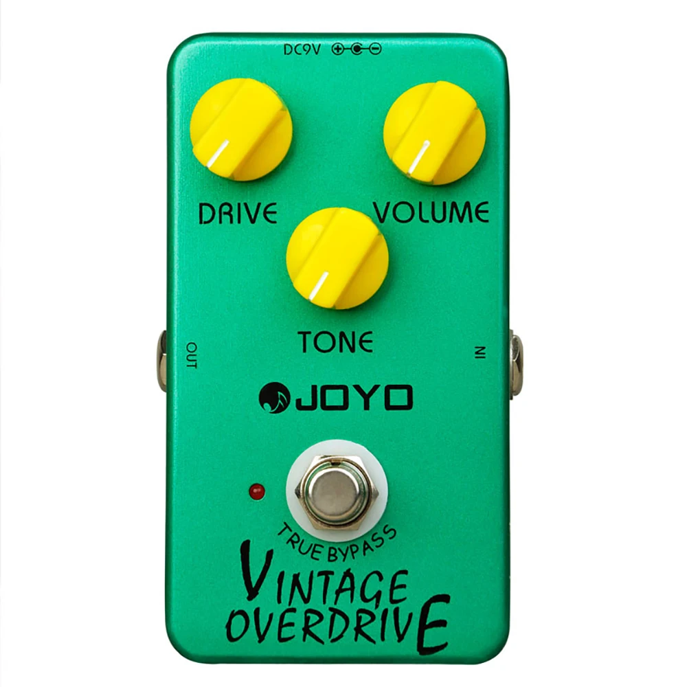 JOYO JF-01 винтажный Overdrive, педаль для гитары, Классический трубчатый экран, Overdrive, гитарный эффект, True Bypass, детали и аксессуары для гитары