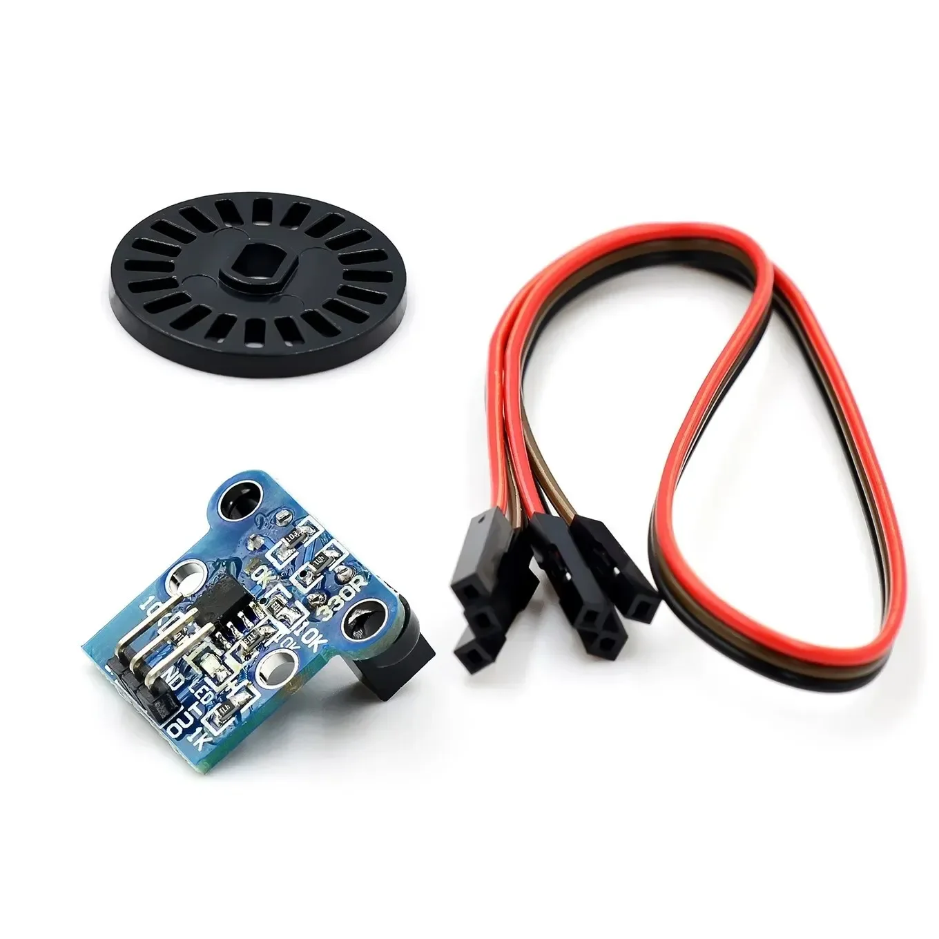 

HC-020K Double Speed Measuring Sensor Module with Photoelectric Encoders Kit top For arduino