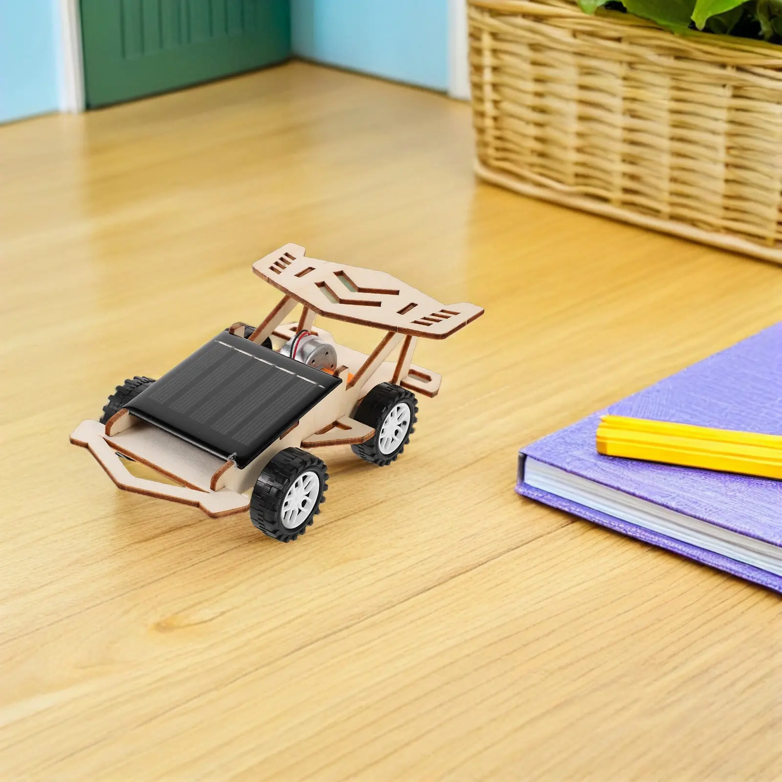 3Set Stem Solar Car DIY Kit Electric Assembly Educational Renewable Energy Science Exploration Solar Power Car Kit