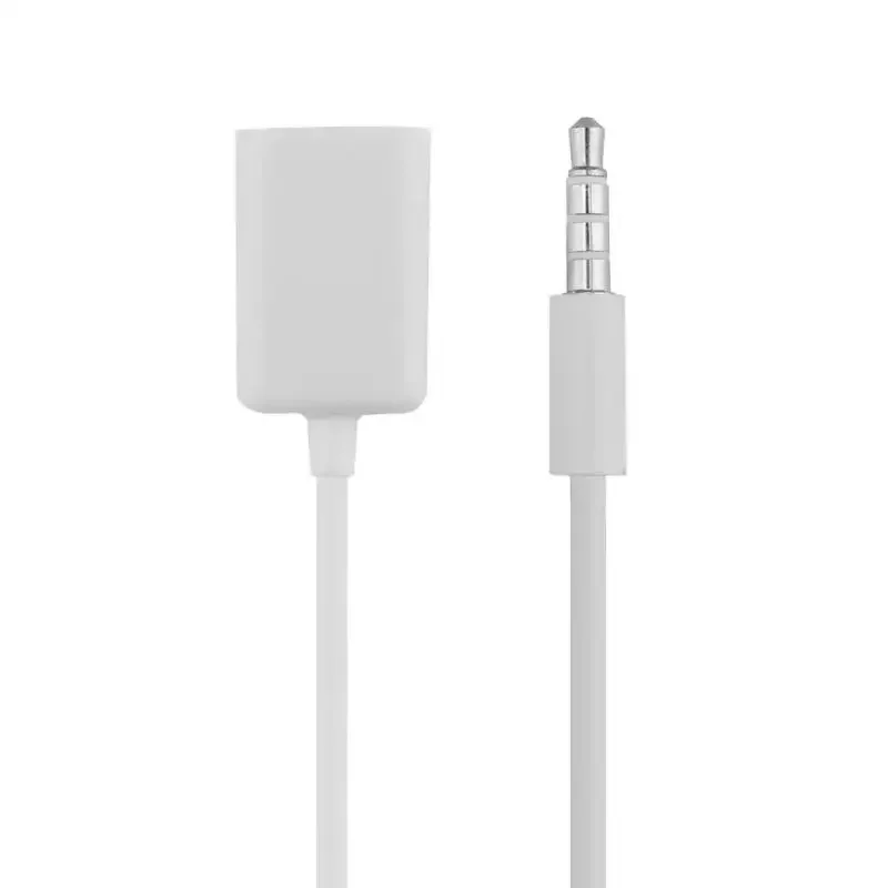 3.5MM To USB Adapter Car Audio Aux Cables Jack Male Converter Charge Charging OTG Car Audio U Disk Connection For GPS CD DVD MP3