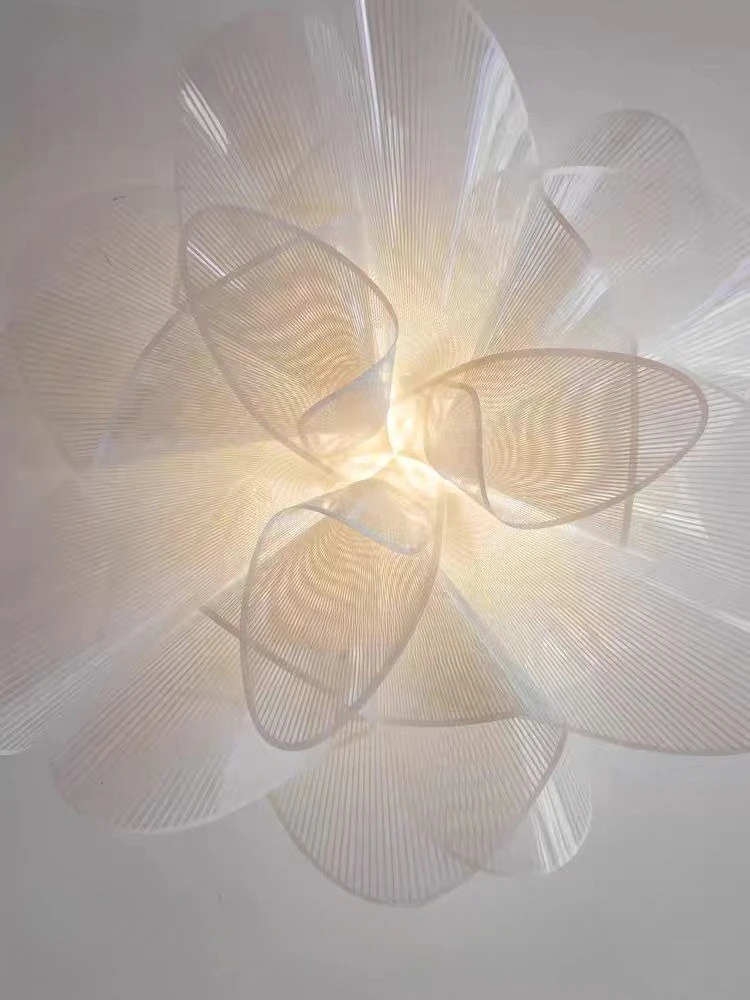 الشمال مصابيح السقف الكلاسيكية أسود/أبيض بولي كلوريد الفينيل الحديثة مصمم مصباح غرفة نوم المنزل إضاءة ديكوريّة غرفة الطعام قلادة LED أضواء