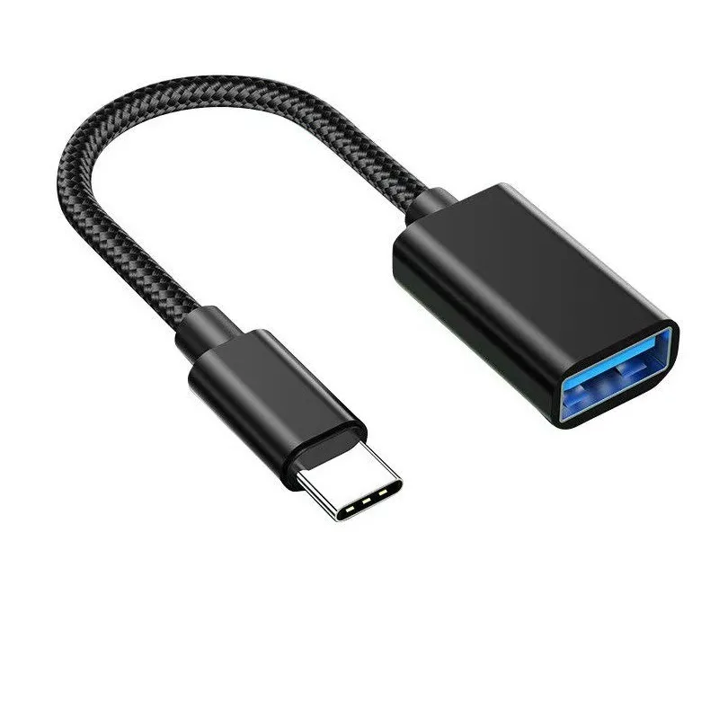 For Macbook iPhone Xiaomi Mobile Phone Universal OTG USB 3.0 Adapter Cable Type C Male To USB A Female Usb Data Cord OTG Adapter