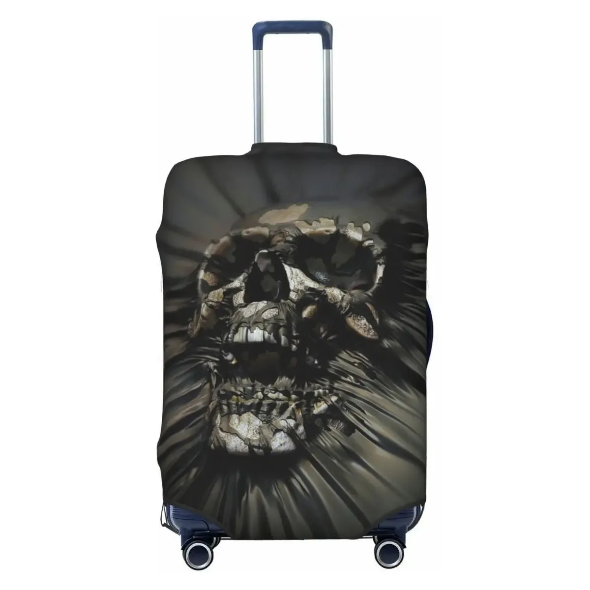 

Пользовательский чехол для багажа с черепом ужасов, эластичный готический скелет смерти, дорожный чемодан, защитные чехлы, костюм для 18-32 дюймов