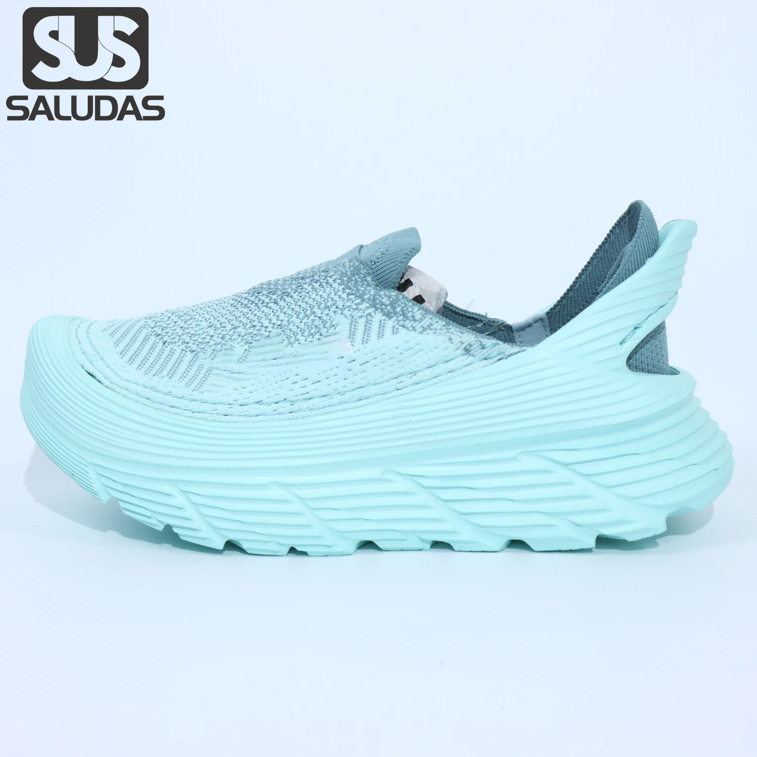 SALUDAS Original Casual Sneakers Men and Women Outdoor Walking Shoes Non-slip Stretchy Soft Sole Knitting Slip-On Loafers