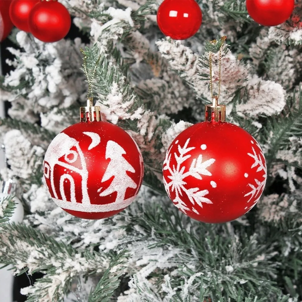 44Pcs/Set Durable 6/3CM Christmas Ball Shiny Creative Xmas Ornament Ball Xmas Baubles Home