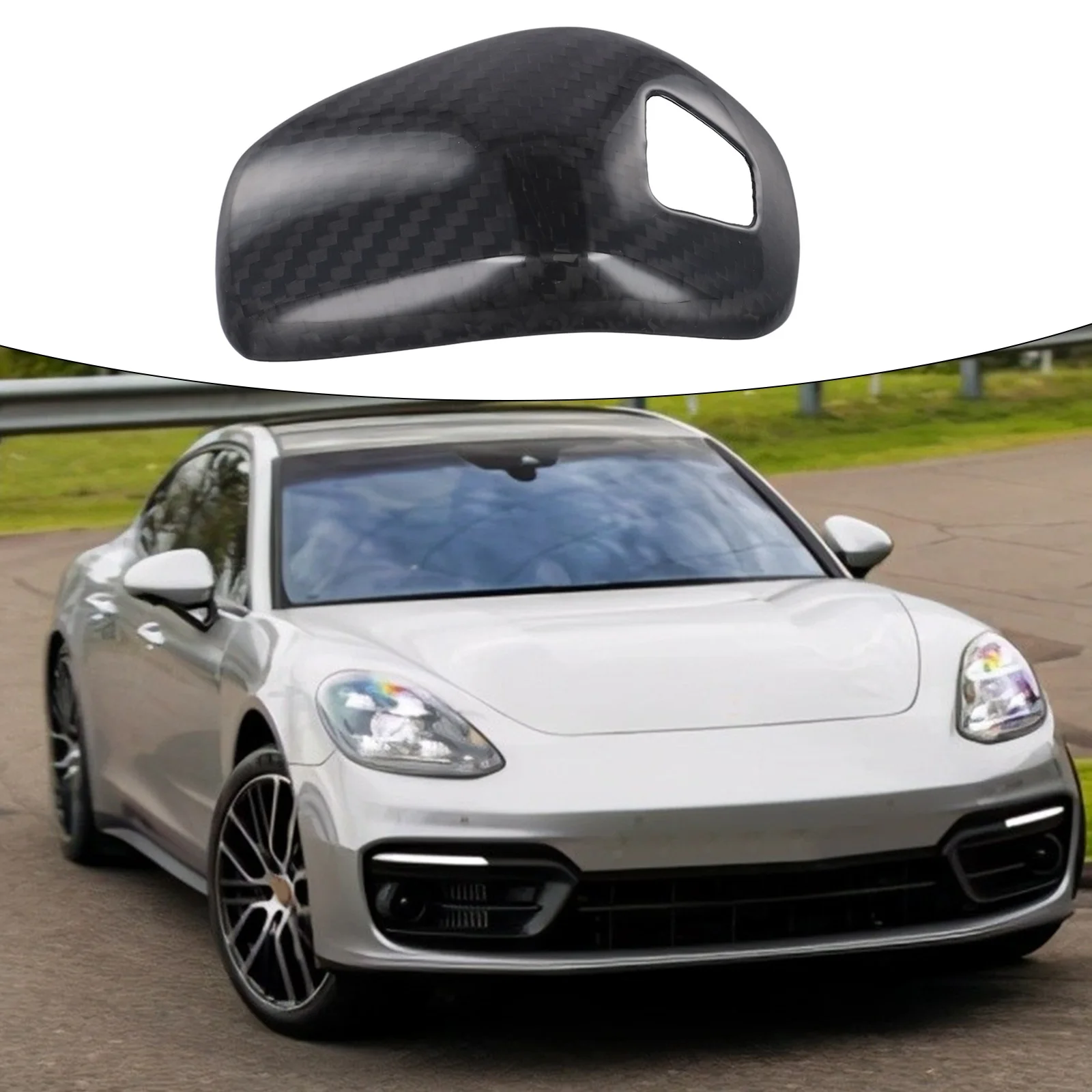 Sporty Car Look Car Interior Upgrade Gear Shift Console Cover Carbon Fiber Console Cover Black Long Service Life