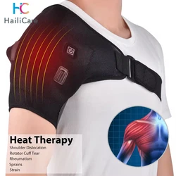 Electric Heating Shoulder Brace Vibration Shoulder Massage Support Belt Strap For Arthritis Joint Injury Pain Relief