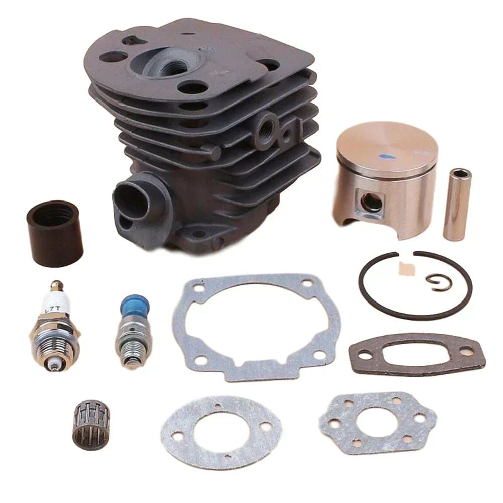 Cylinder Piston Kit W/ Intake Fit For 50 51 55 55 Nikasil 46mm Chainsaw Parts Cylinder Piston Kit Gasket