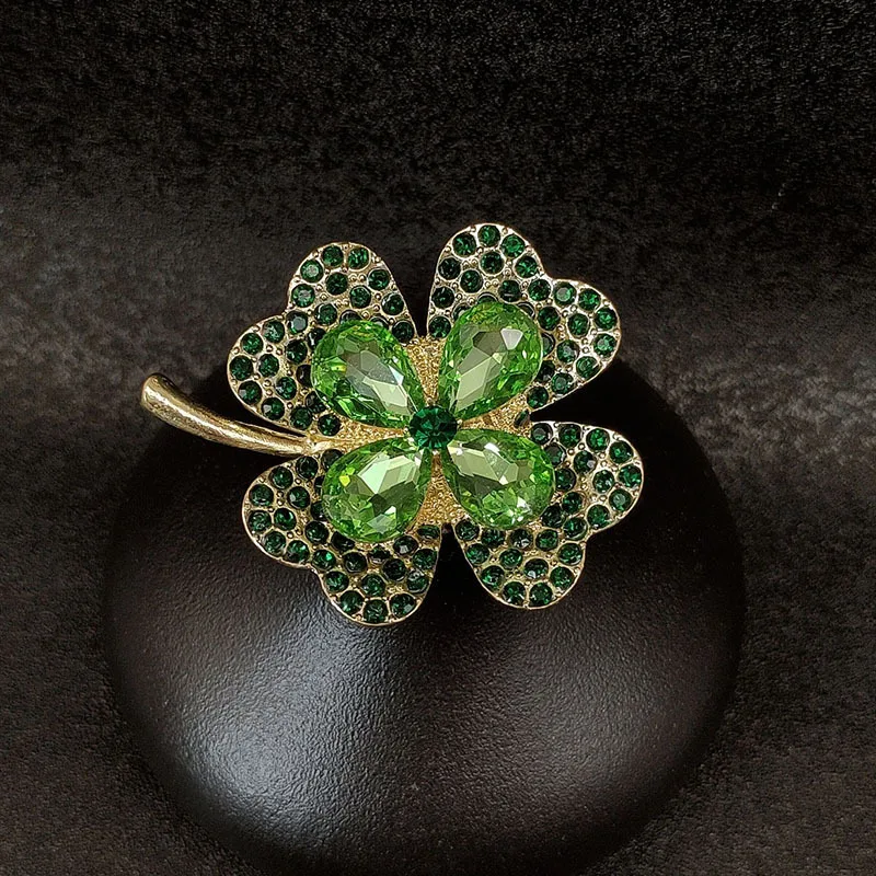 الراقية، المتخصصة، العلامة التجارية الجديدة الرائعة والميمونة أربع أوراق البرسيم الراقية بروش، مجموعة بروش الراقية دبوس #3