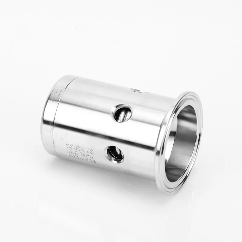 

38mm Tri Clamp Ferrule O/D 50.5mm Pressure Relief Safety Valve Sanitary Stainless Steel Beer Brew Fermenter Keg