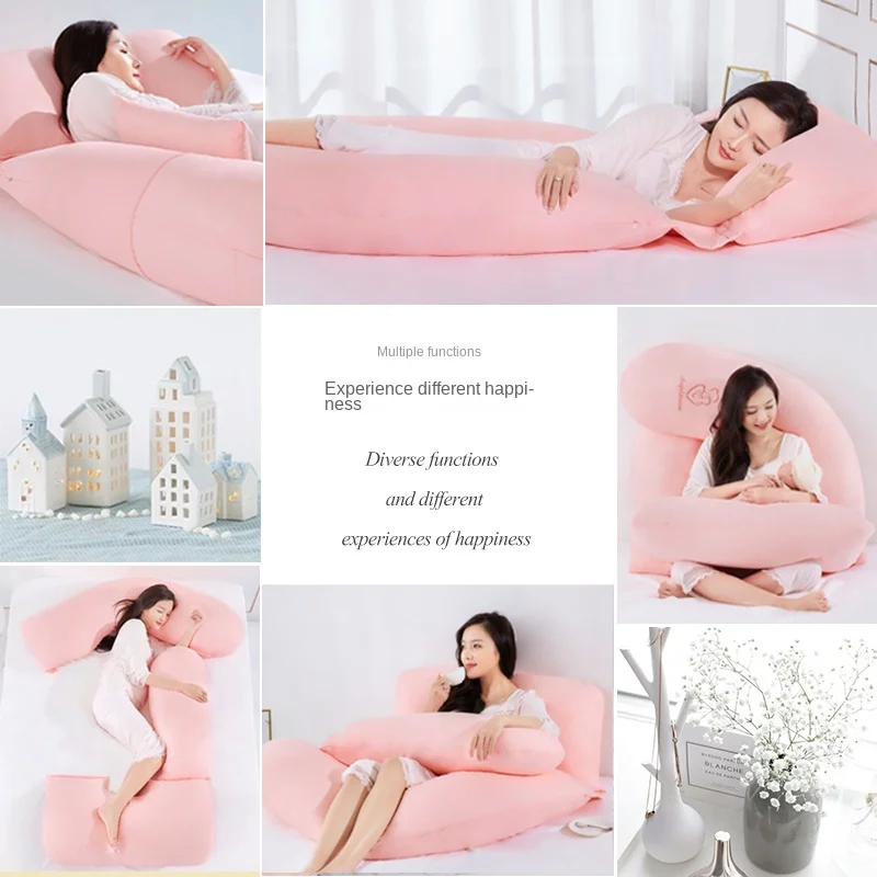 Waist Support Pillow Multi-Functional U-Shaped Pillow Belly Support Sleeping Artifact Pillow Pregnancy Side Lying Supplies