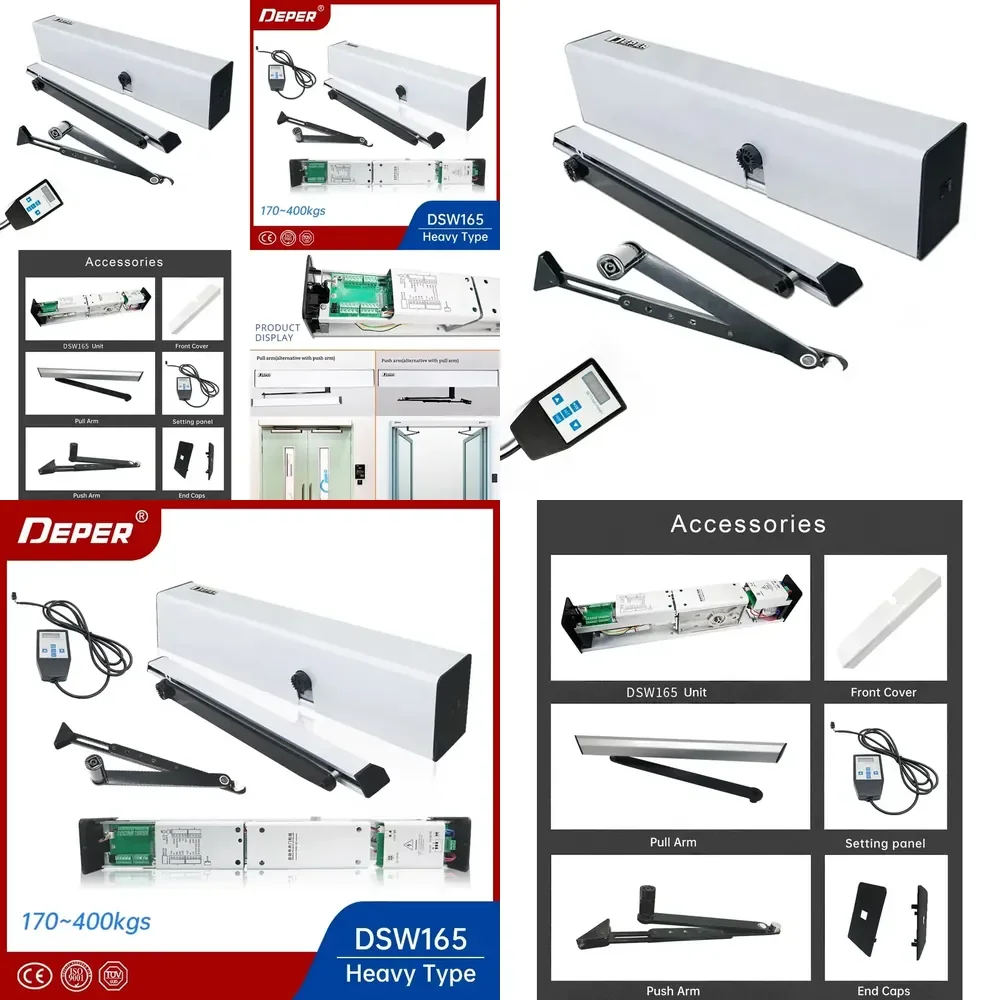 50 Heavy 400kg AC 110-220V Automatic Swing Door Operator Automatic Gate Door Opener Swing for Storefront