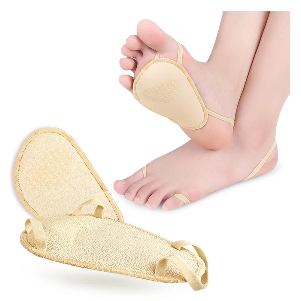 

1 Pair of High Heel Half Sole Mat Forefoot Shoe Insole High Heel Invisible Skid Resistance Pad for Woman