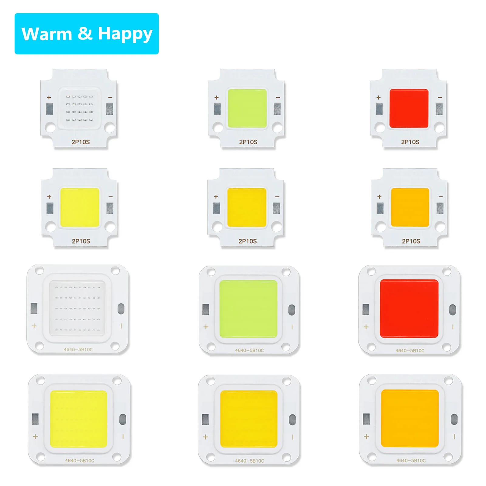LED COB Chip DC30-32V 10W 20W 30W 50W High Power COB LED Cold White Warm White Red Green Blue Floodlight Spotlight Bulbs