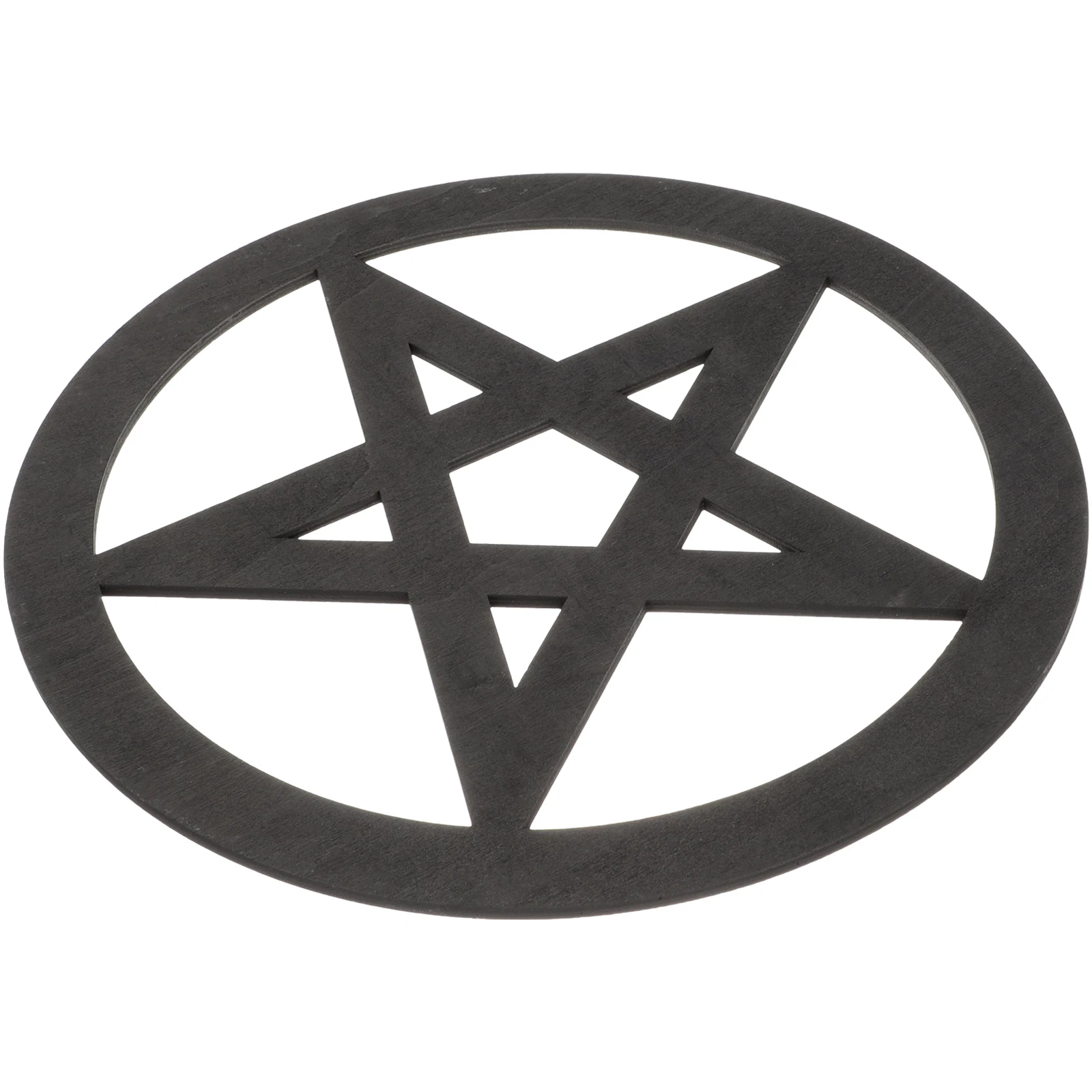 

Wooden Pentagram Decor Practical Retro Style Household Ornament Yoga Altar Ritual Ornaments Wooden Altar Tile Gift