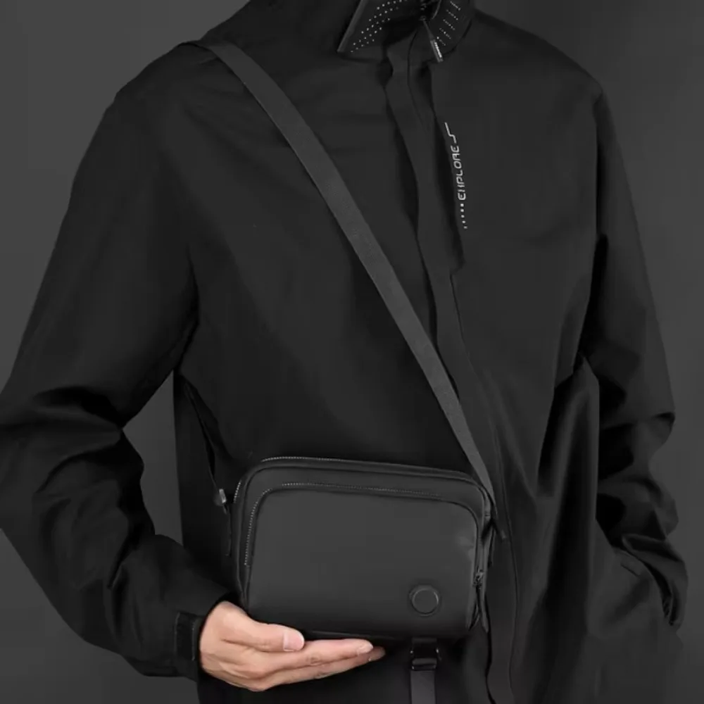 

Fashion Functional Men's Shoulder Bag Solid Color Simply-designed Crossbody Bag Hard-wearing Lightweight Chest Bag