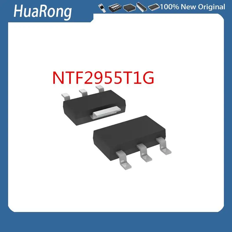 5Pcs/Lot   NTF2955T1G  2955   SOT-223   SN6501DBVR 6501  SOT-753    TPD2E001DRLR   SOT-553