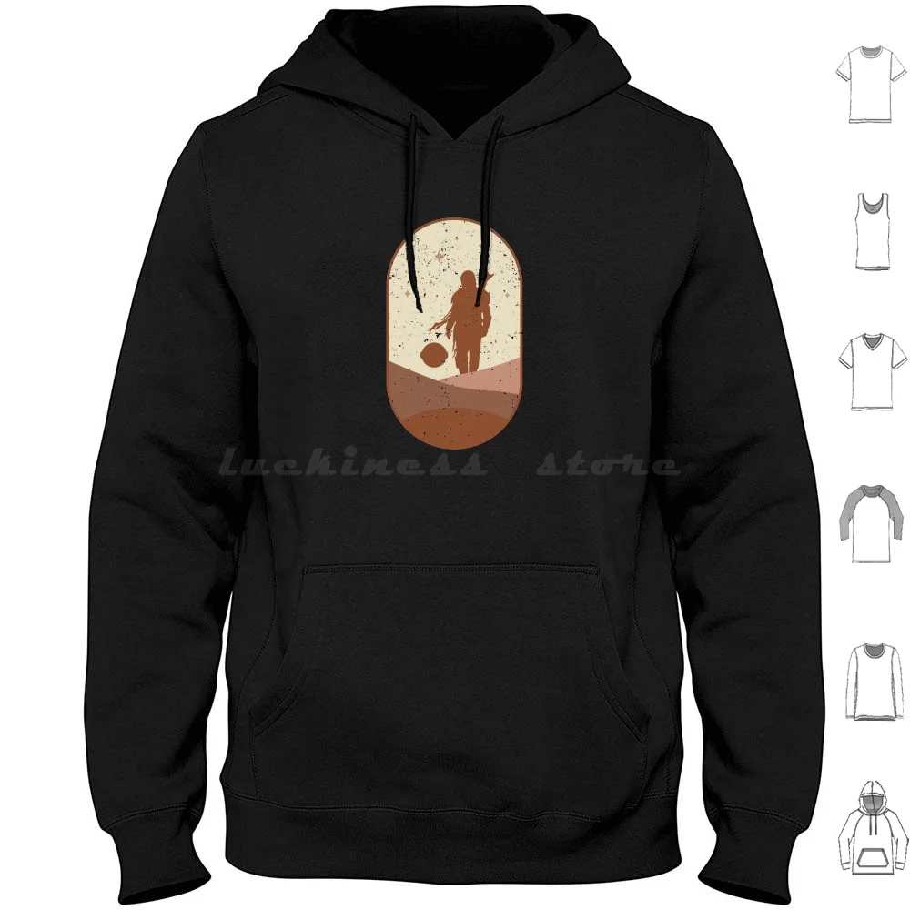 Mando & Child Retro Hoodie cotton Long Sleeve This Is The Way I Have Spoken The Baby The Child Meme Nerd Movies Funny