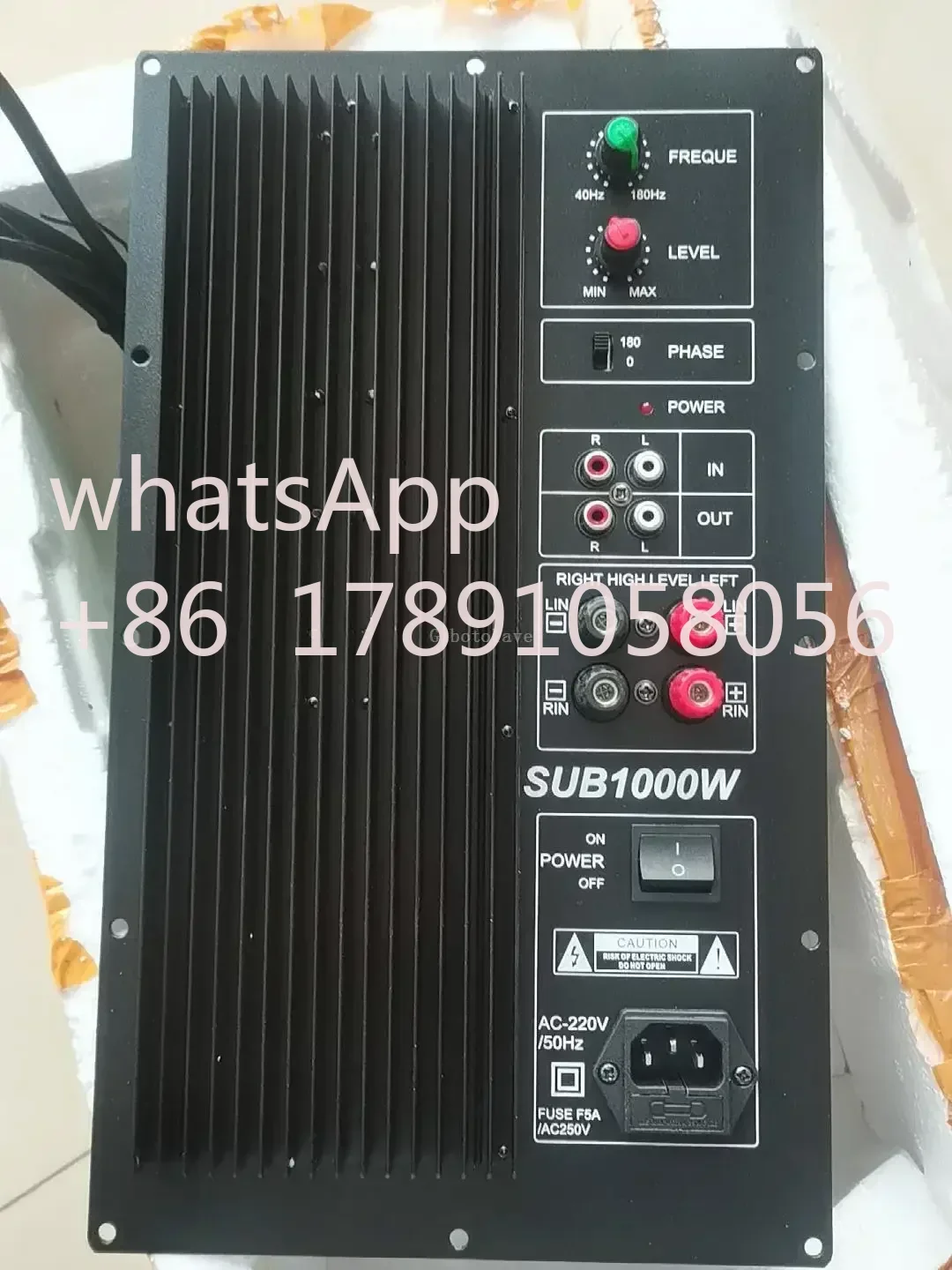 1000W high power Finished 15 inch powerful bass high-power active household subwoofer amplifier board