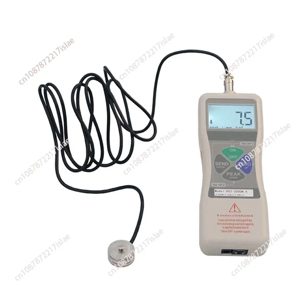 

DS2-X 0-5000N High Precision Digital Display Pressure Gauge External Push-pull Dynamometer Digital Push Force Meter Calibrator