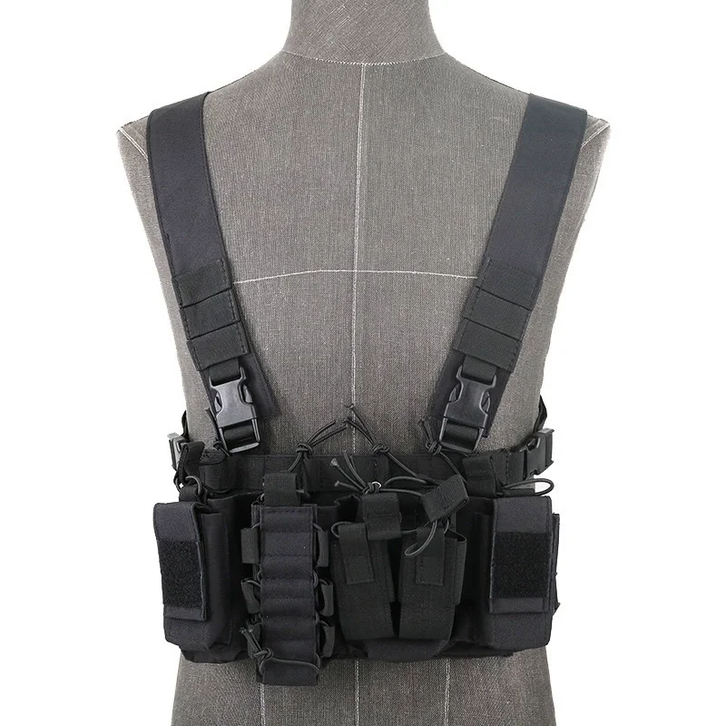 Outdoor Ammo Chest Rig Removable Vest Tactical Military  Light Weight Heavy Duty Vest Airsoft Paintball Gear