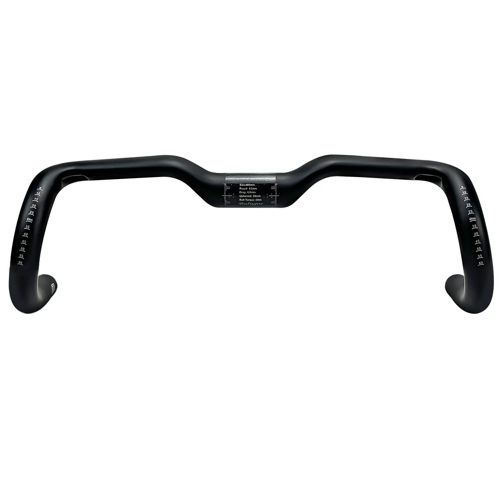 BALUGOE Bike Professionelles Wettkampf-Carbon-Rennradlenker mit internen Kabeln, 20 mm Hebelänge, UCI – Detail 10