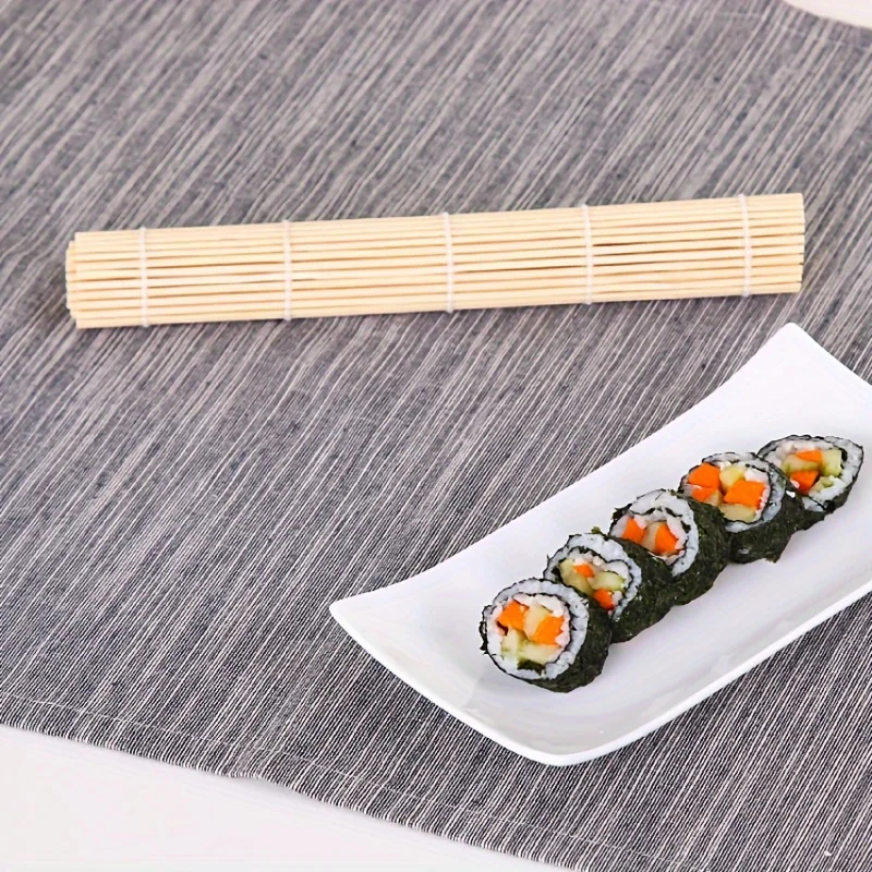 2pcs/set Plastic Gimbap Molds, Bamboo Sushi Mat Kitchen Gadgets DIY Sushi Tools Cooking Accessories