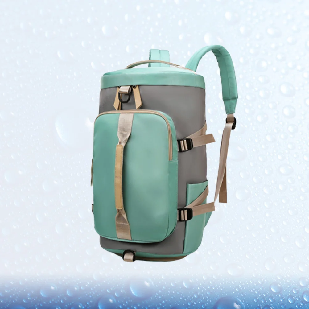 

Large Capacity Durable Nylon Travel Tote Bag Green Weekend Business Trip Multifunctional Zipper Design