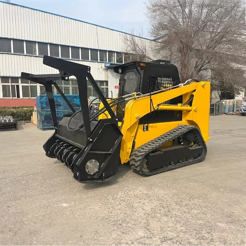 Compact Loading Unit Skid Steer Loader For Workshop Raw Material Transfer And Scrap Collection Operation
