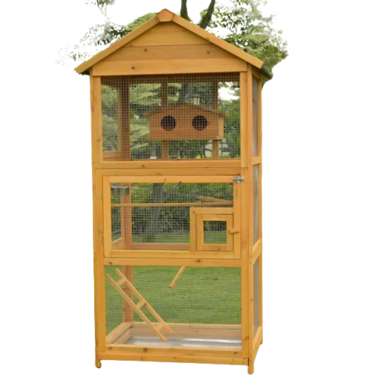 Modern Parrot Bird Cage Wooden Large Outdoor Passaros Bird House Feeder Canarios Maisons Petits Animau Pet Furniture